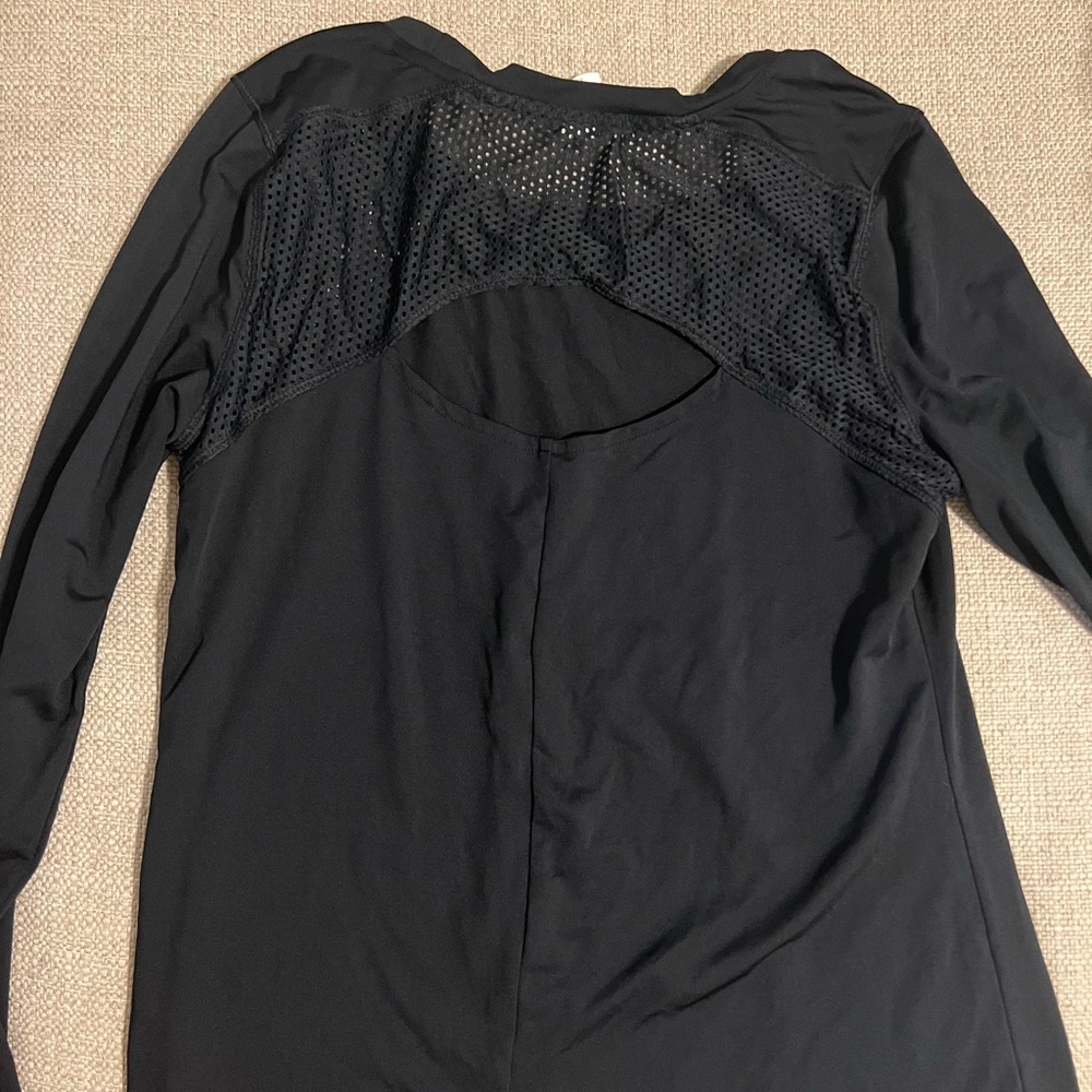 Marika Black Workout Long Sleeve Top